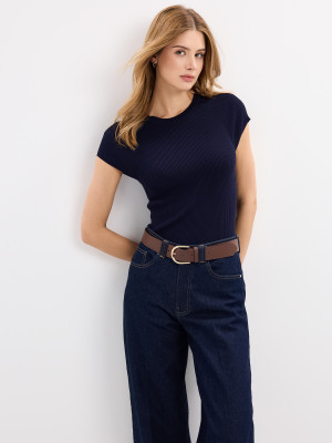 Mohito - Maglione a maniche corte - steel blue - XXL
