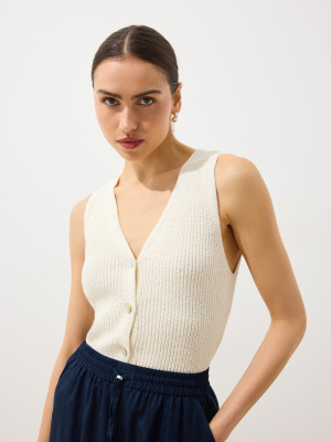 Mohito - Gilet - panna - M