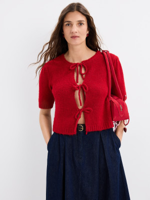 Mohito - Maglione con cintura - rosso - M