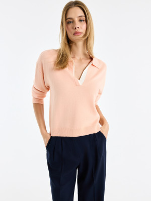 Mohito - Maglione con colletto - pesca - L