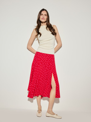 Mohito - Gonna midi a pois - rosso - 40