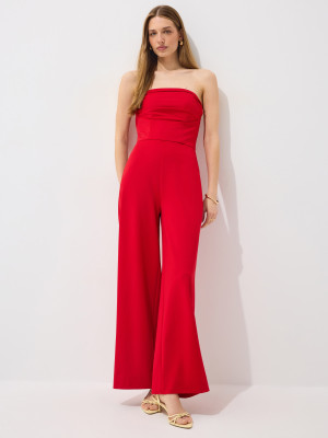 Mohito - Overall mit weitem Bein - Rot - 42