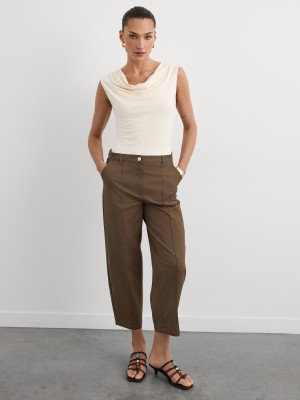 Mohito - Pantaloni con impunture - verde-marrone - 42