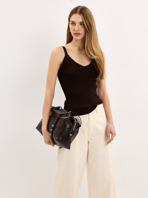 Mohito - Top con spalline - marrone polveroso - XXL