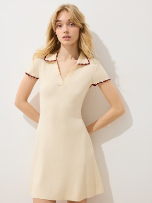 Mohito - Mini abito con colletto - nude - L