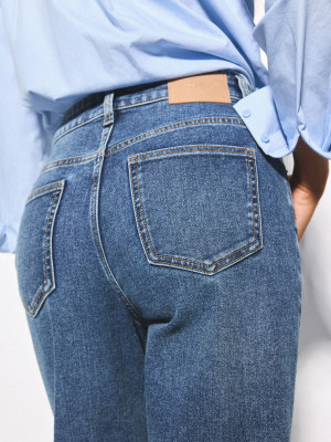 Mohito - Mom slim jeans - blu scuro - 32