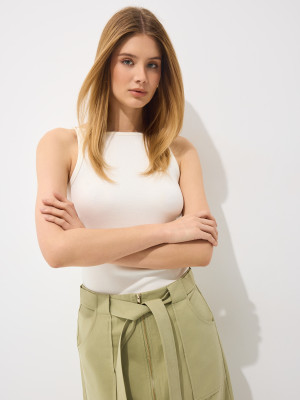Mohito - Top aderente - bianco - 3XL