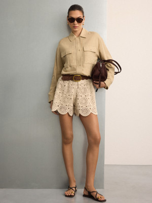Mohito - Pantaloncini traforati - nude - M