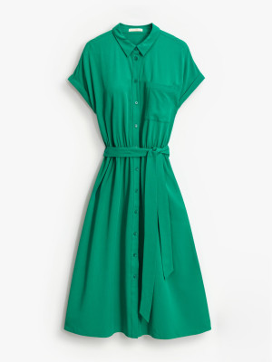 Mohito - Midi-Hemdkleid - Grün - 34