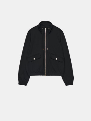 Mohito - Sweatshirt mit Reißverschlüssen - Schwarz - 32