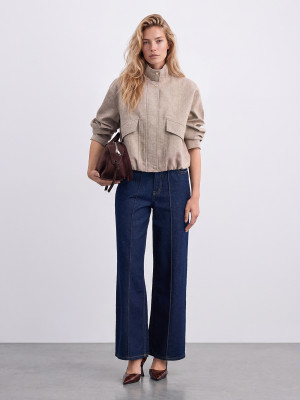 Mohito - Jeans a gamba ampia - steel blue - 32