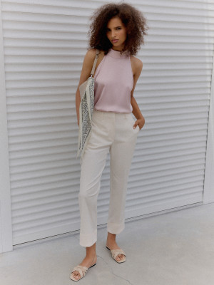 Mohito - Hose mit geradem Bein - Creme - 34