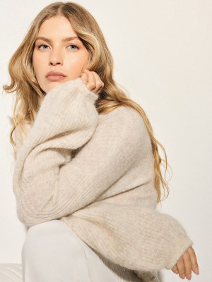 Mohito - Maglione in misto lana - beige - XL