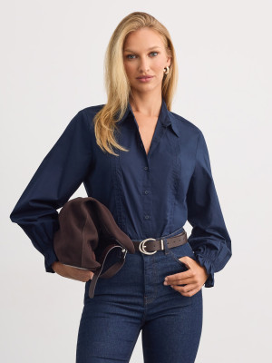 Mohito - LADIES` SHIRT - steel blue - 32
