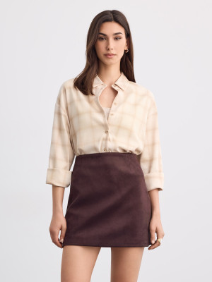 Mohito - Camisa a cuadros - beige - 32