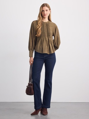 Mohito - Blusa con superposiciones en la parte delantera - oliva - 32