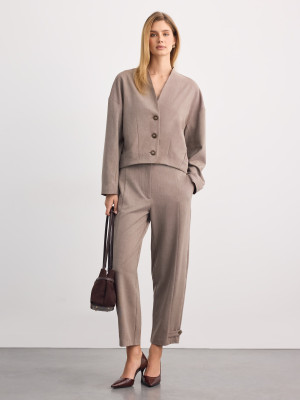 Mohito - Pantalón carrot fit - beige - 34