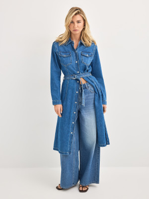 Mohito - Abito midi in jeans - blu - 32