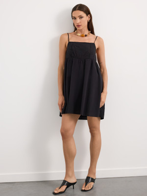 Mohito - Mini abito con spalline - nero - 36