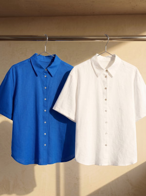 Mohito - Camicia con maniche corte - indaco - 42