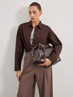Mohito - Camicia in misto cotone - marrone - 44