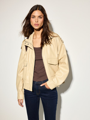 Mohito - Jacke mit Kragen - Hellgelb - 34
