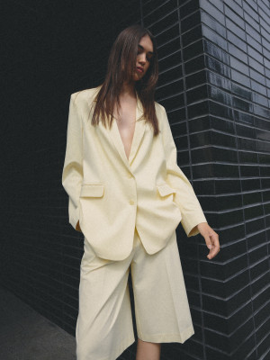 Mohito - Giacca oversize - giallo chiaro - 40
