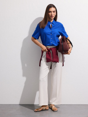 Mohito - Wide leg trousers - Creme - 42