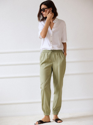 Mohito - Pantaloni in lyocell - verde oliva chiaro - 36