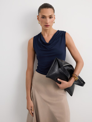 Mohito - Blusa con scollo ad anello - steel blue - S