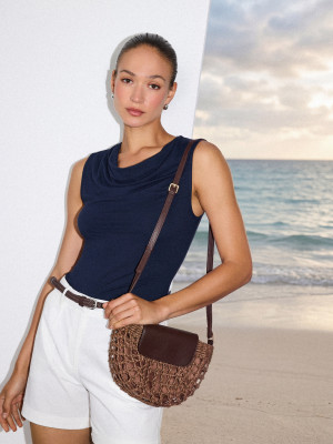Mohito - Blusa con scollo ad anello - steel blue - S