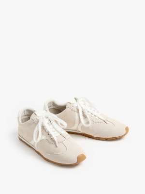 Mohito - Skórzane sneakersy - beżowy -
