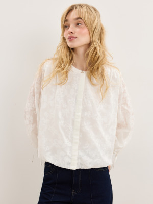 Mohito - Bluse mit Spitze - Weiß - 38
