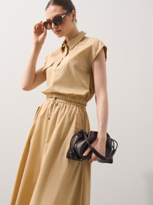 Mohito - Camicia con maniche corte - beige - 42