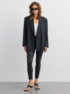Mohito - Pantaloni cerati - nero - 38
