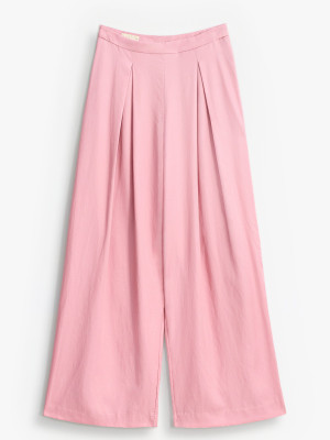 Mohito - Wide leg trousers - Pink - 32