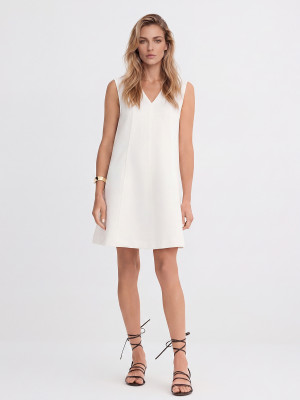 Mohito - Minikleid mit Trapezschnitt - Creme - L
