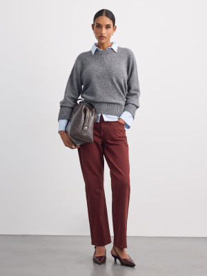 Mohito - Pantaloni cu croi drept - Vișiniu - 42