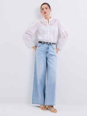 Mohito - Jeans a gamba ampia - blu - 42
