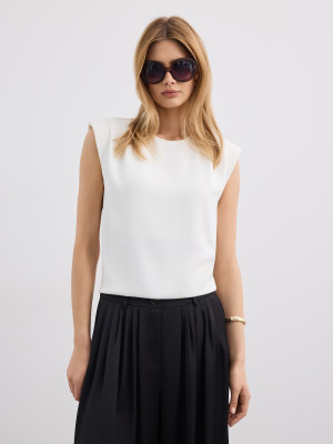 Mohito - Shirt mit Kurzen Ärmeln - Weiß - 32