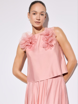 Mohito - Bluse mit Blumenmotiv - Pink - 36