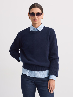 Mohito - Jersey con cuello redondo - steel blue - XXL