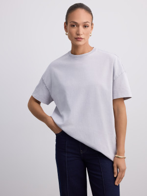 Mohito - LADIES` T-SHIRT - blu pallido - XL