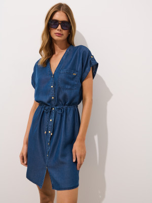 Mohito - Mini abito chemisier - steel blue - 32