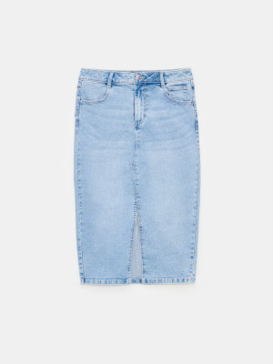 Mohito - Midi-Rock aus Denim - Blau - 32