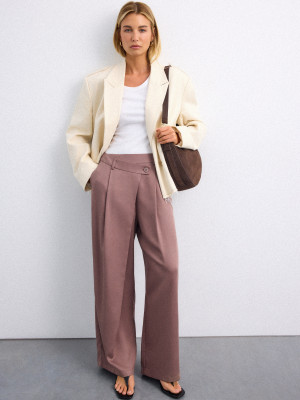 Mohito - Pantaloni wide leg - caffè - 42