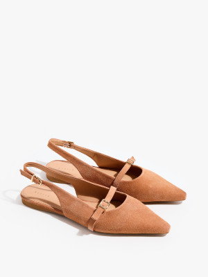 Mohito - Ballerinas aus Leder - Beige - 36