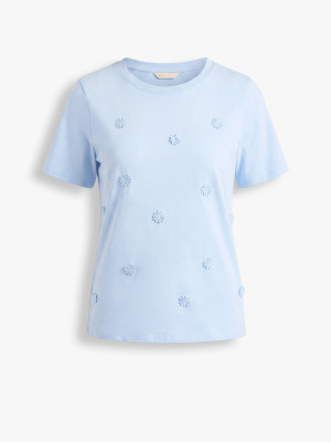 Mohito - T-Shirt mit Applikation - Blau - XXL