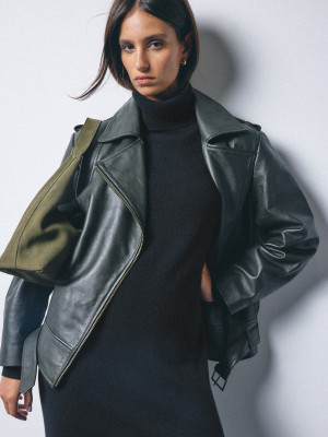 Mohito - Lederjacke - Grün - 32