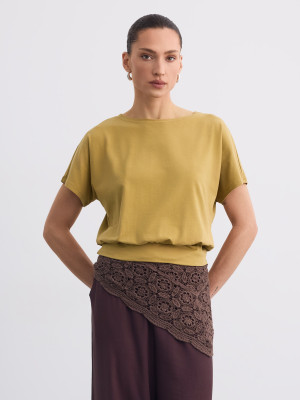 Mohito - Shirt mit Kurzen Ärmeln - Olivgrün - S